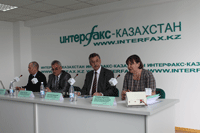 Пресс-конференция в Казахстане